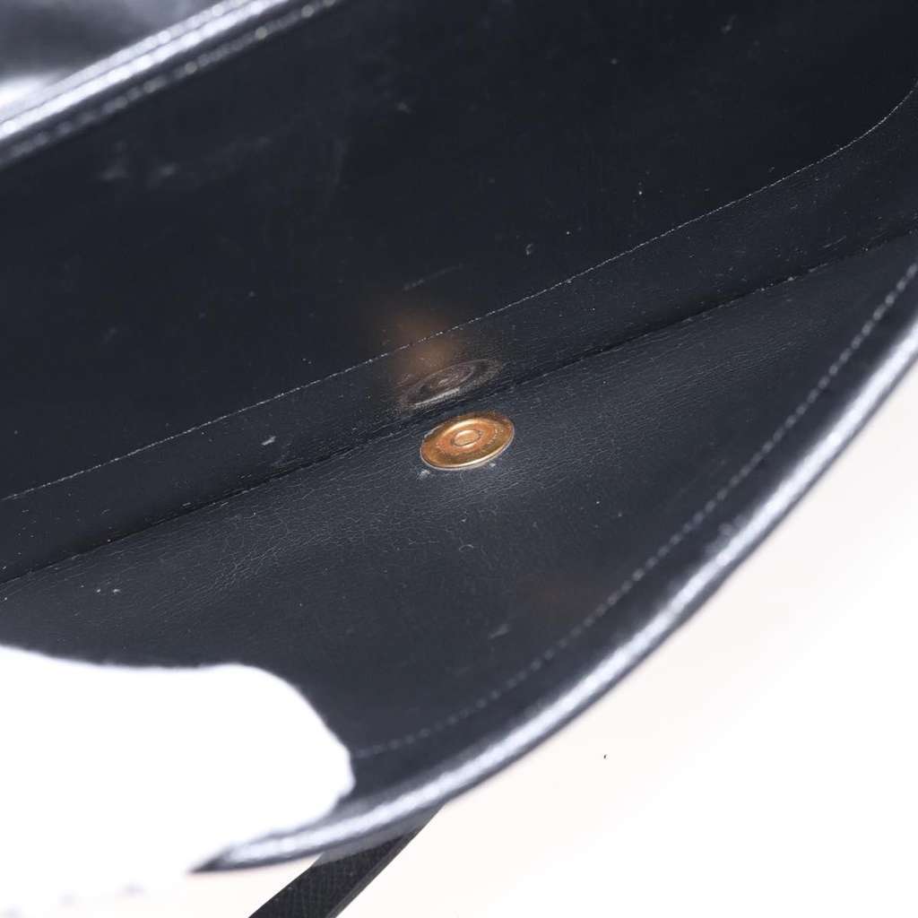 Christian Dior Vintage Full Flap Bag Black Leather Good condition - Box View