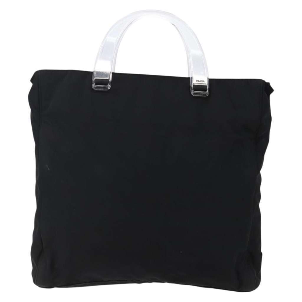 Prada Resin Handle Tote Black Good condition - Back View