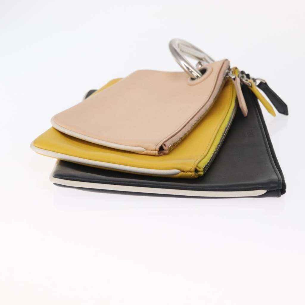 Fendi Triplette Pouch Set Other Leather Good condition - Inside View