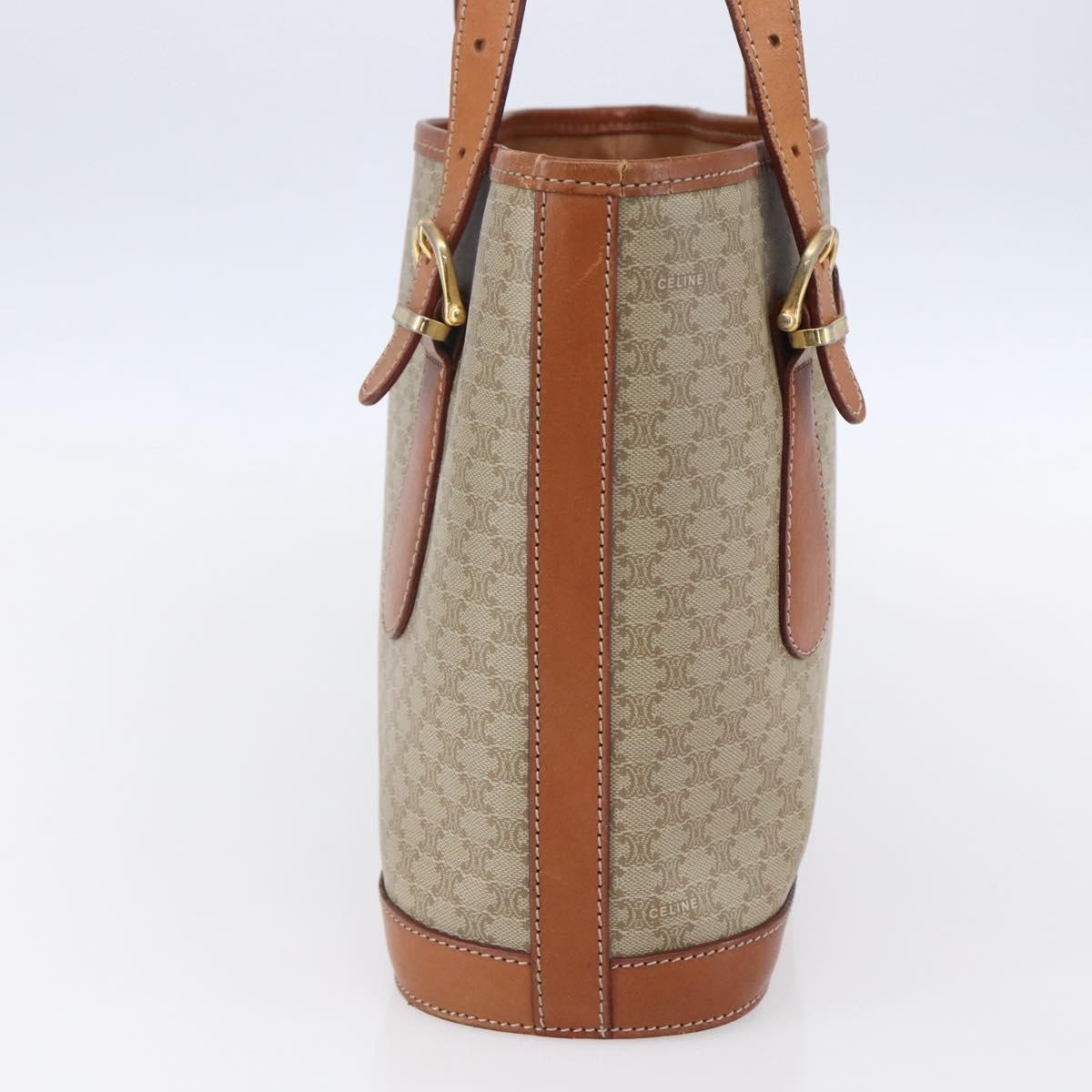 Celine Vintage Macadam Tote bag Beige Canvas Good condition - Inside View