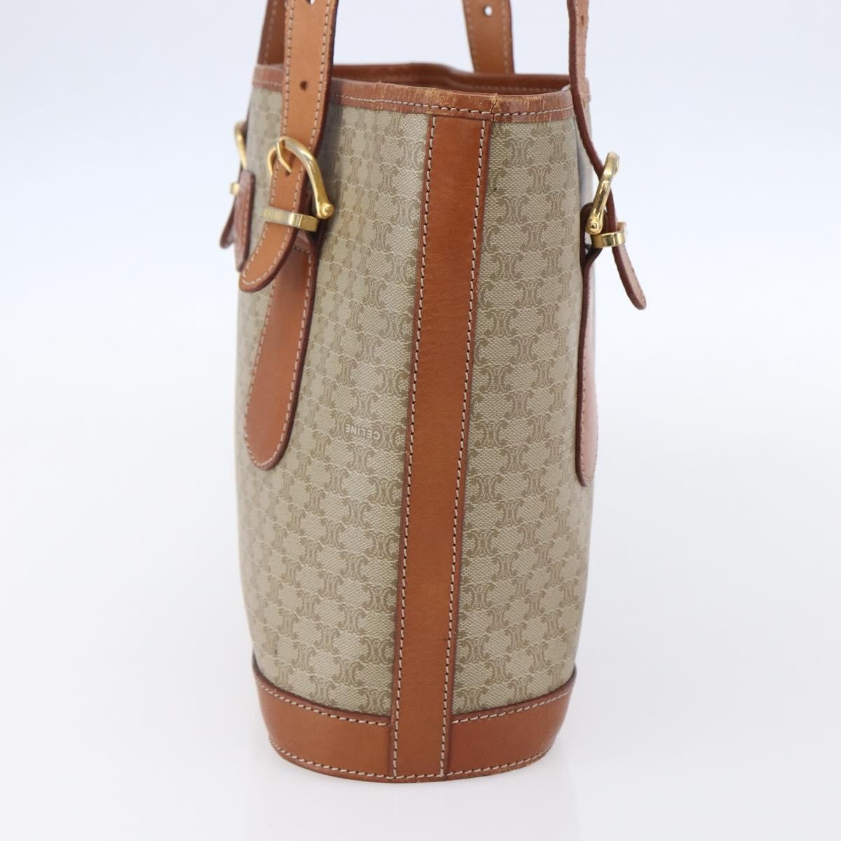 Celine Vintage Macadam Tote bag Beige Canvas Good condition - Model View