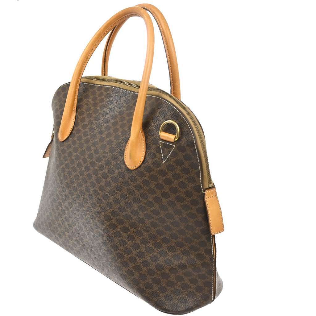 Celine Macadam Handbag Brown Fair condition - Model View