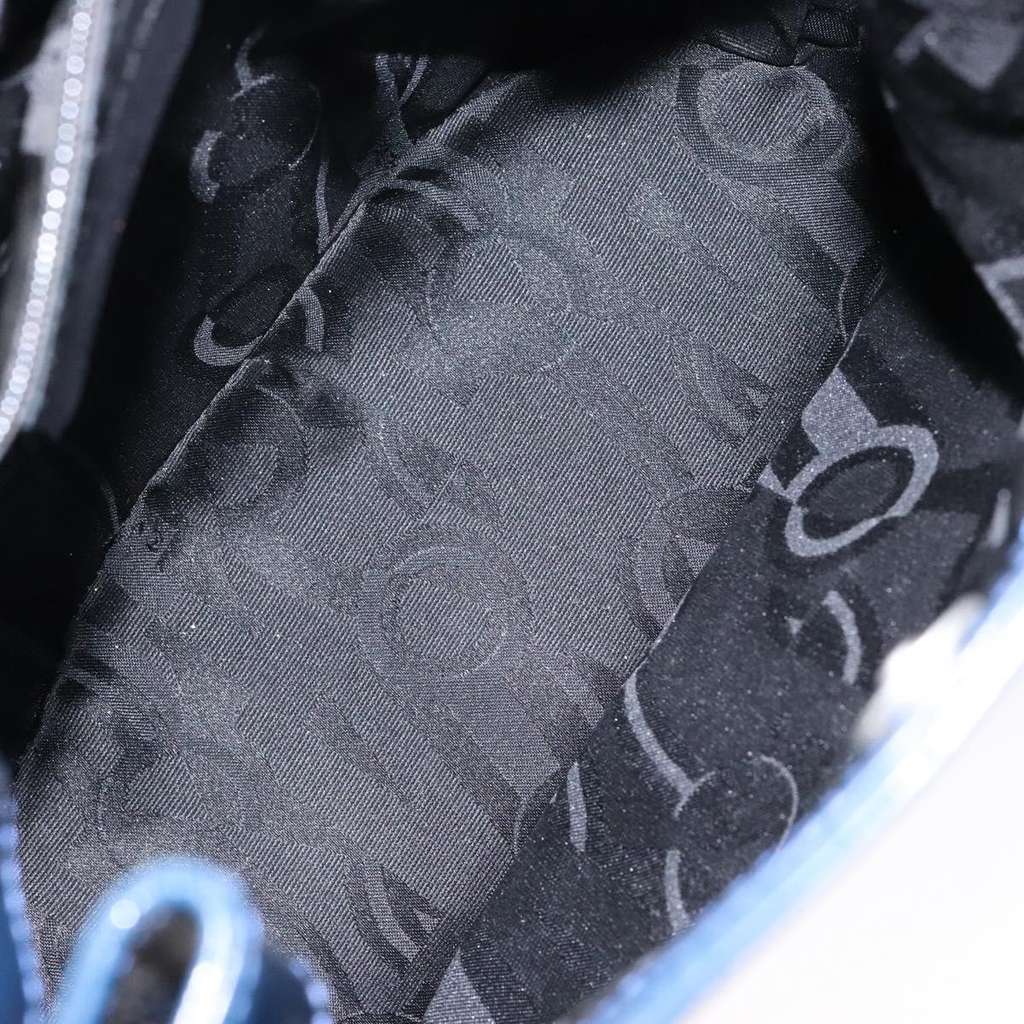 Salvatore Ferragamo Vintage Gancini Bucket Bag Blue Good condition - Box View