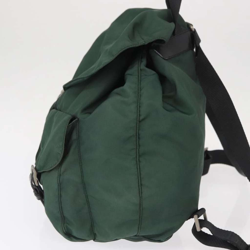 Prada Double Front Pocket Backpack Green Good condition - Inside View
