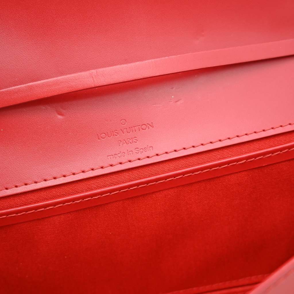 Louis Vuitton Honfleur Handbag Red Leather Good condition - Model View
