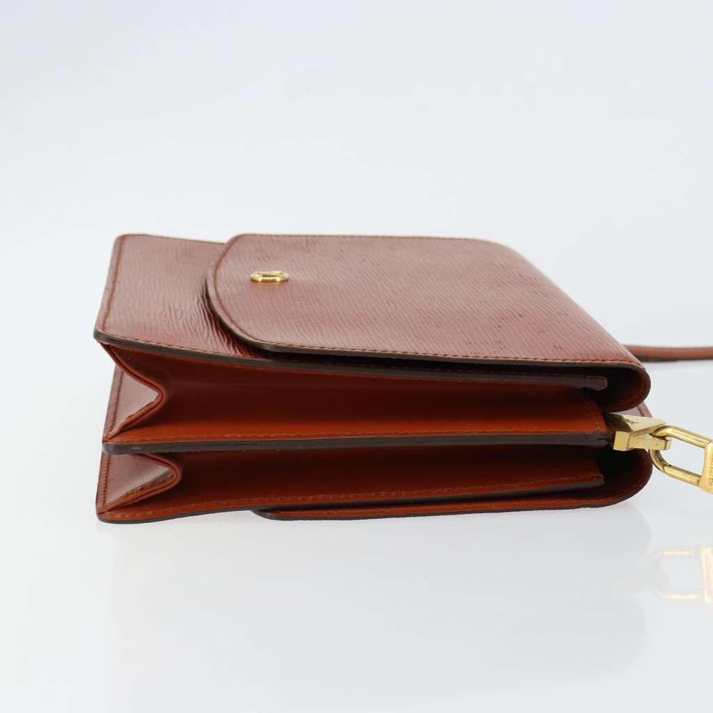 Louis Vuitton Grenelle Shoulder Bag Brown Leather Good condition - Inside View