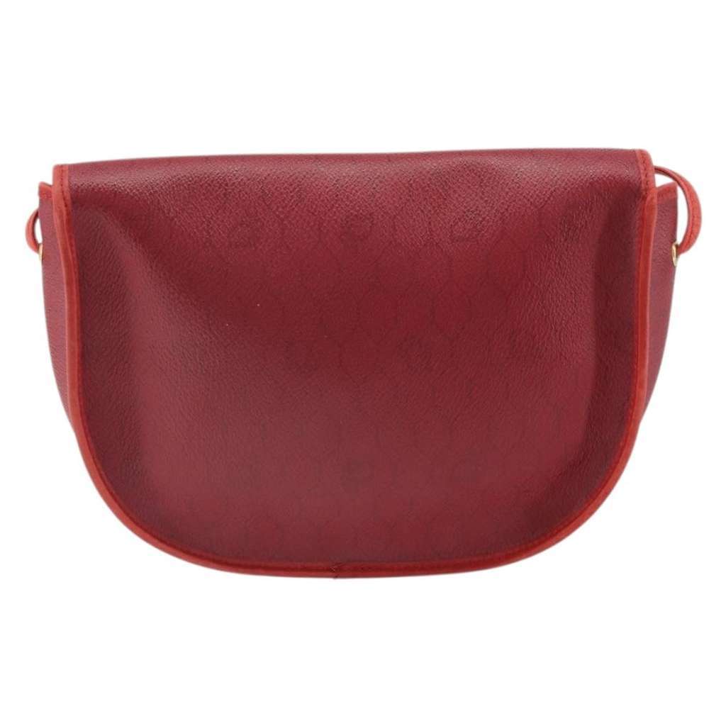 Christian Dior Vintage Honeycomb Flap Crossbody Bag Red Good condition - Back View