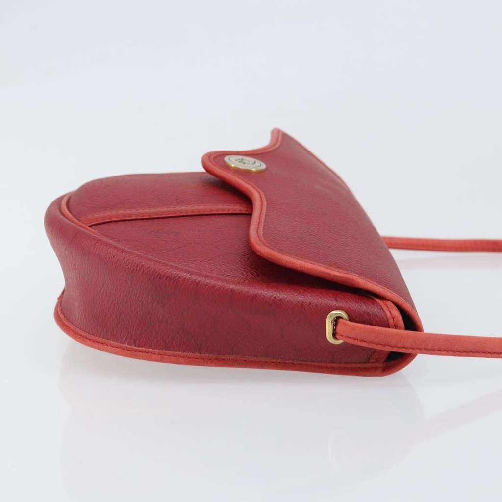 Christian Dior Vintage Honeycomb Flap Crossbody Bag Red Good condition - Inside View