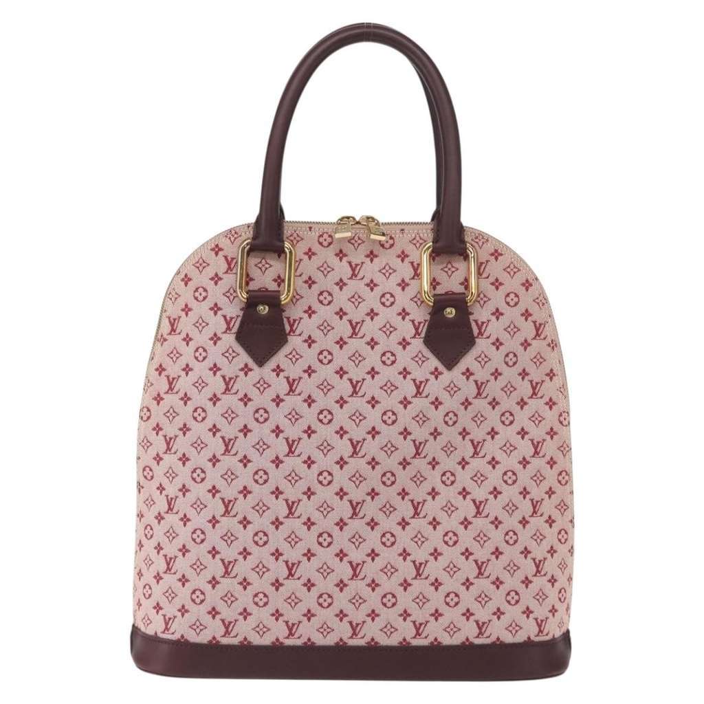 Louis Vuitton Alma Handbag Red Canvas Good condition - Back View