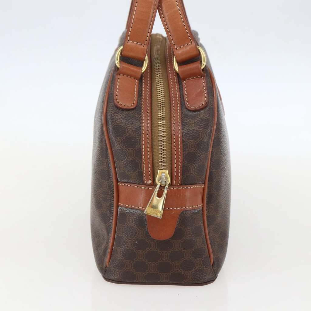 Celine Vintage Macadam Handbag Brown Canvas Good condition - Inside View