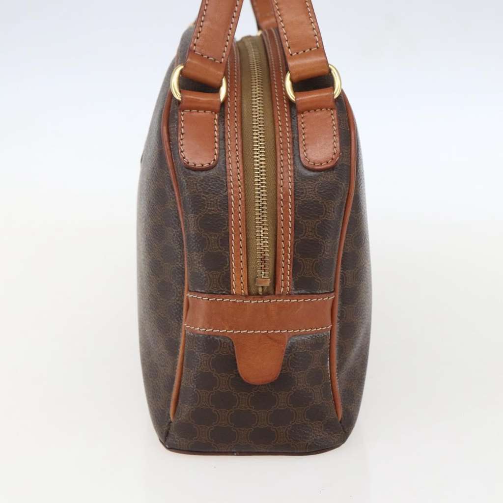 Celine Vintage Macadam Handbag Brown Canvas Good condition - Model View
