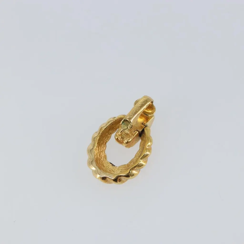 Dior Vintage clip-on earrings Gold Good - Inside View