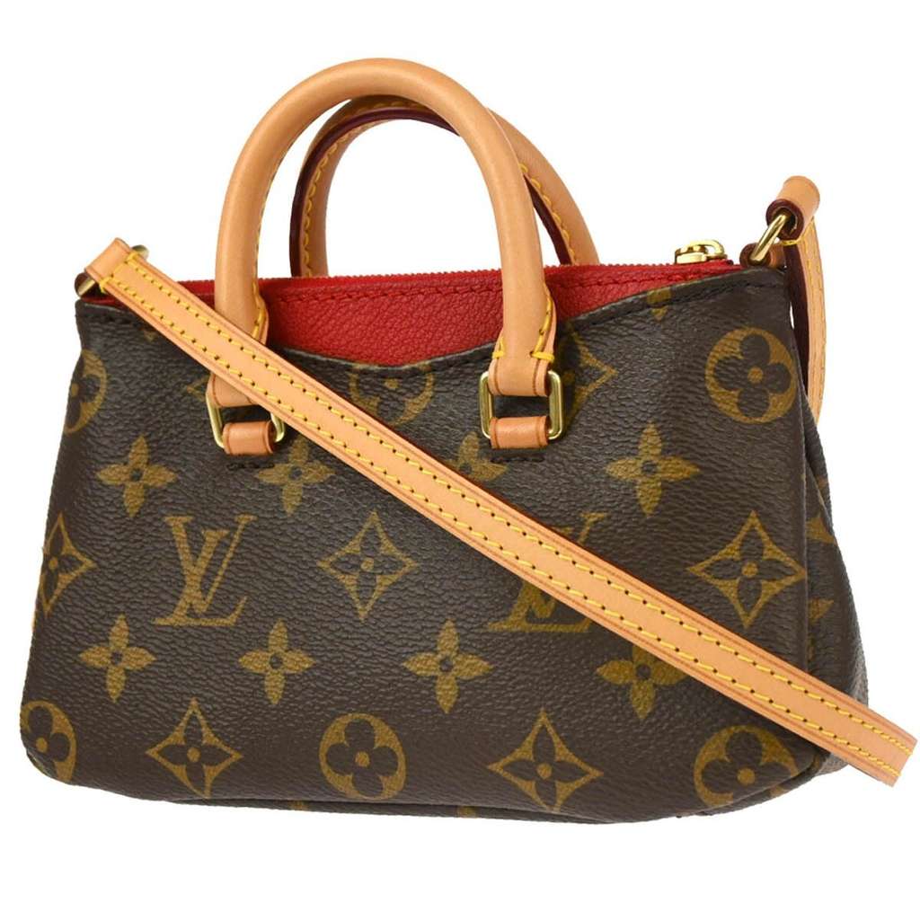 Louis Vuitton Pallas Tote Brown Canvas Good condition - Back View