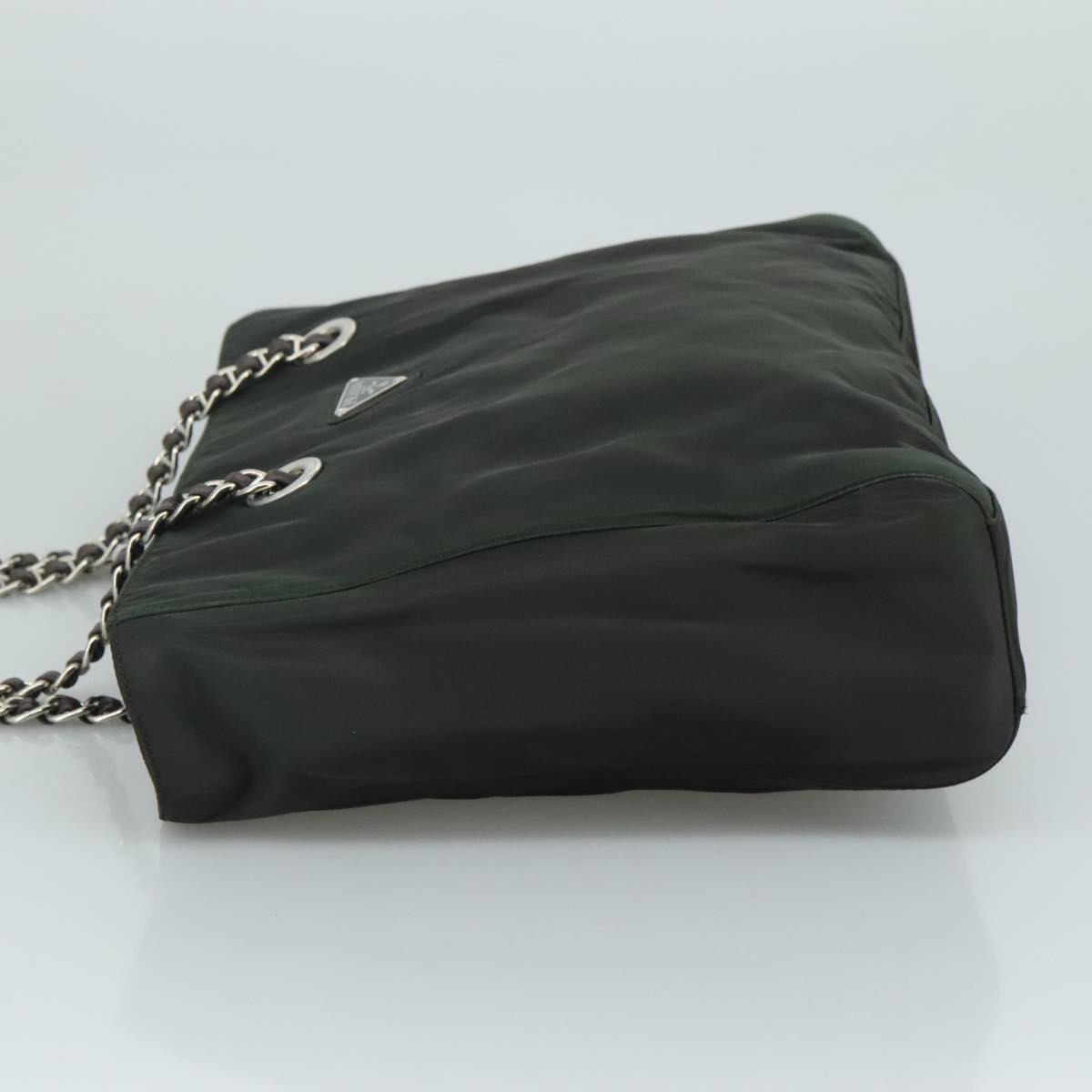 Prada Vintage Chain Tote Khaki Good condition - Model View
