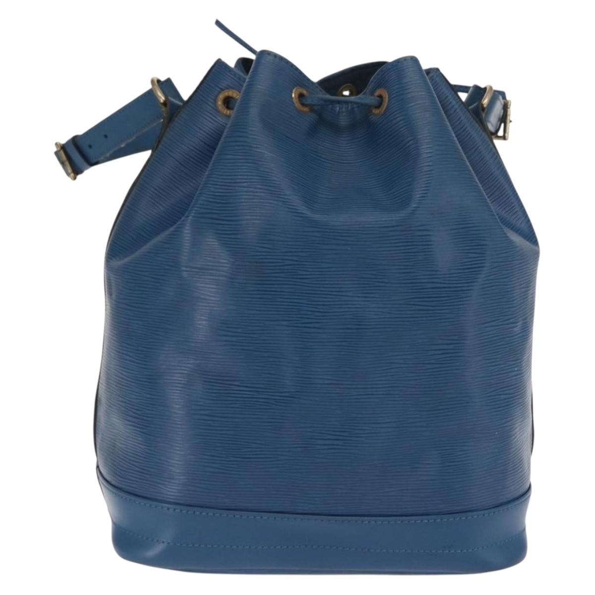 Louis Vuitton Noe Handbag Blue Leather Fair condition - Back View