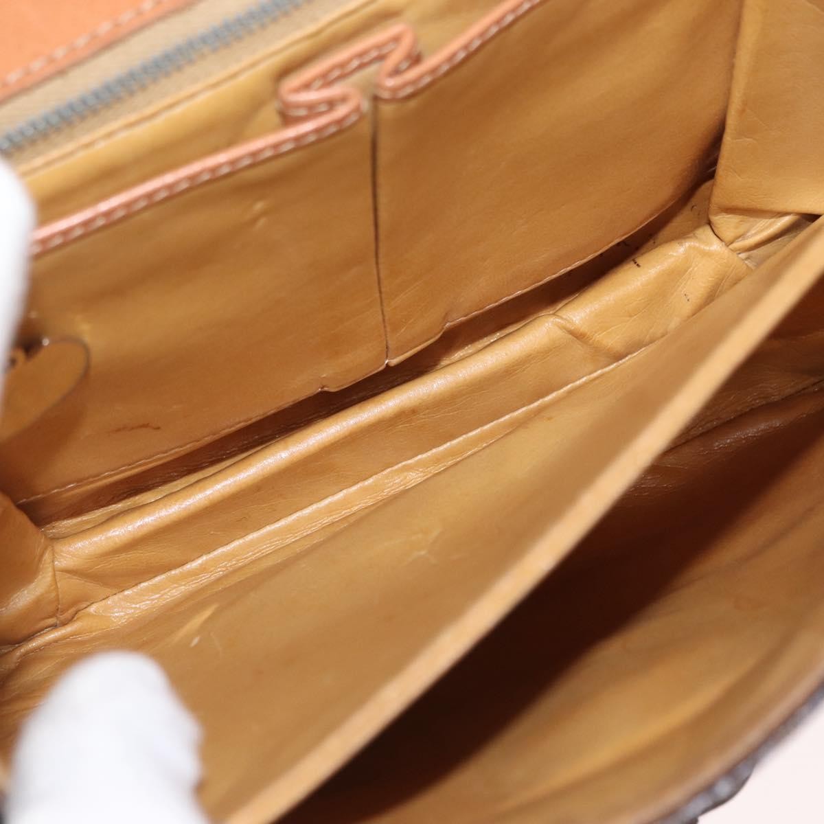 Celine Vintage Macadam Shoulder Bag Brown Canvas Good condition - Box View