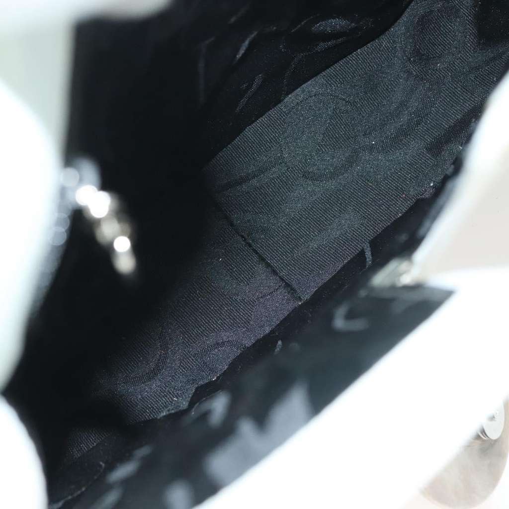 Salvatore Ferragamo Gancini Shoulder Bag White Leather Good condition - Box View