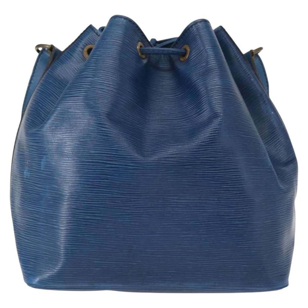 Louis Vuitton Noe Handbag Blue Leather Fair condition - Back View