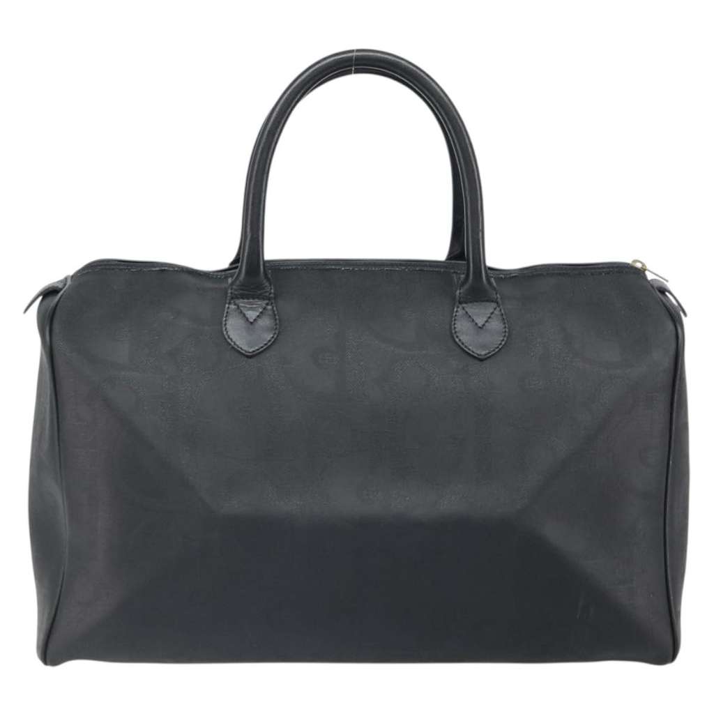 Christian Dior Vintage Trotter Boston Bag Black Canvas Good condition - Back View