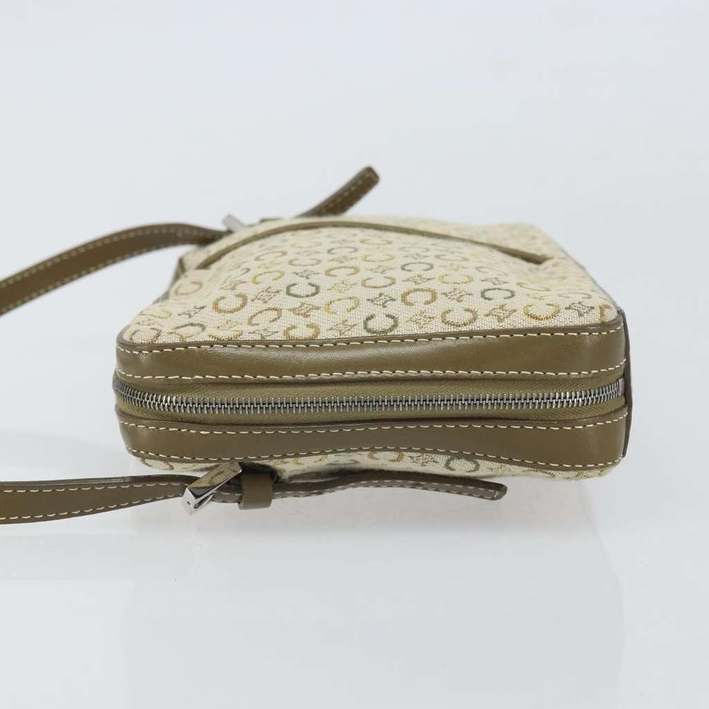 Celine C Macadam Shoulder bag Khaki Canvas Good condition - Model View