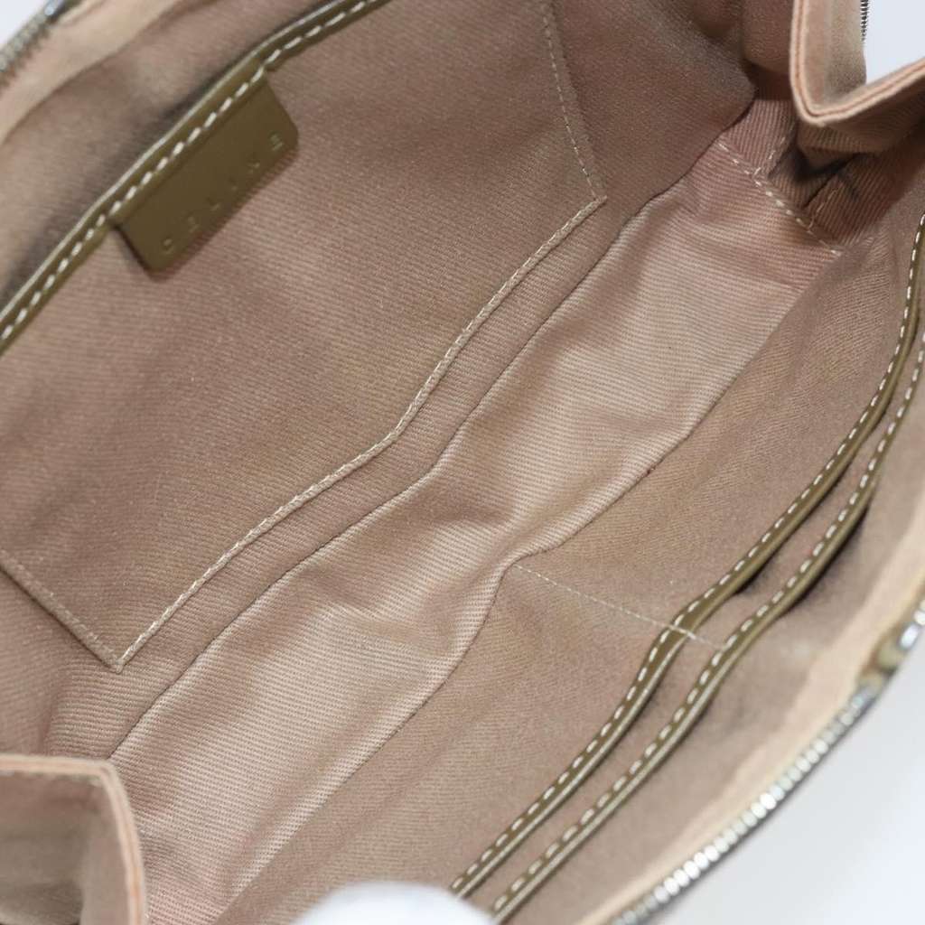 Celine C Macadam Shoulder bag Khaki Canvas Good condition - Box View
