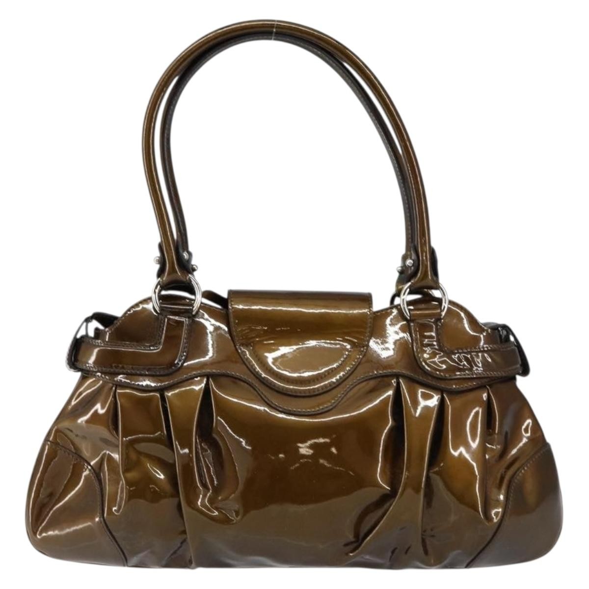 Salvatore Ferragamo Gancini handbag Brown Good condition - Back View