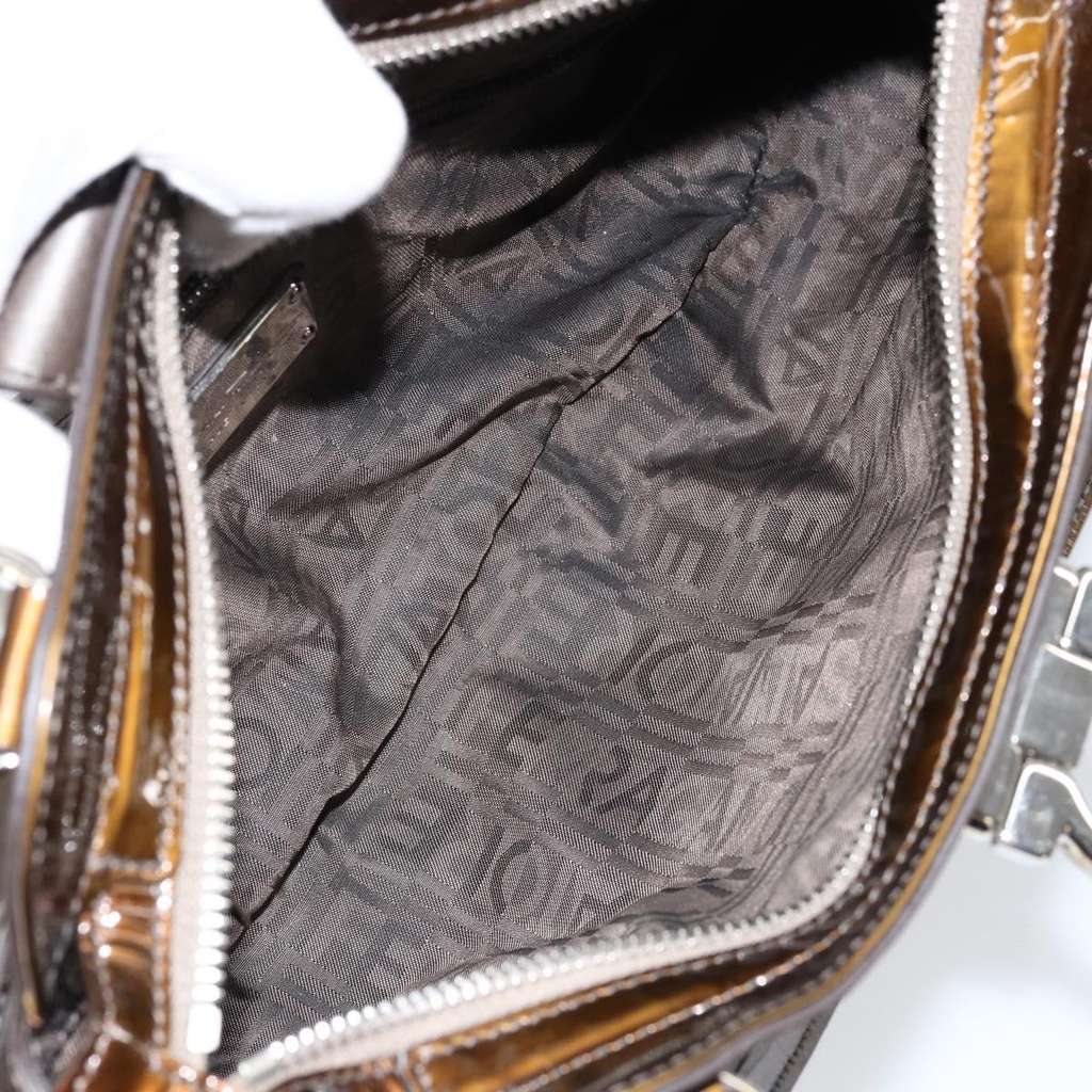 Salvatore Ferragamo Gancini handbag Brown Good condition - Box View