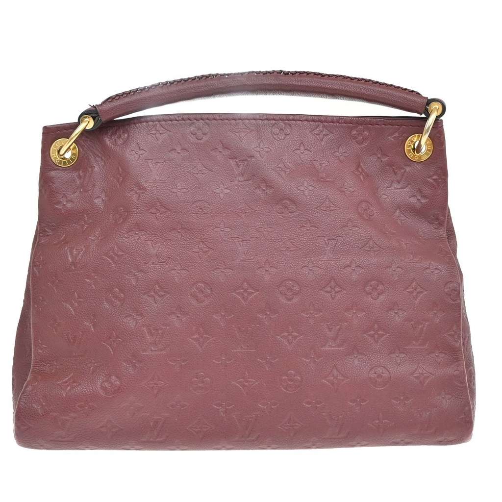 Louis Vuitton Artsy Handbag Red Leather Good condition - Back View