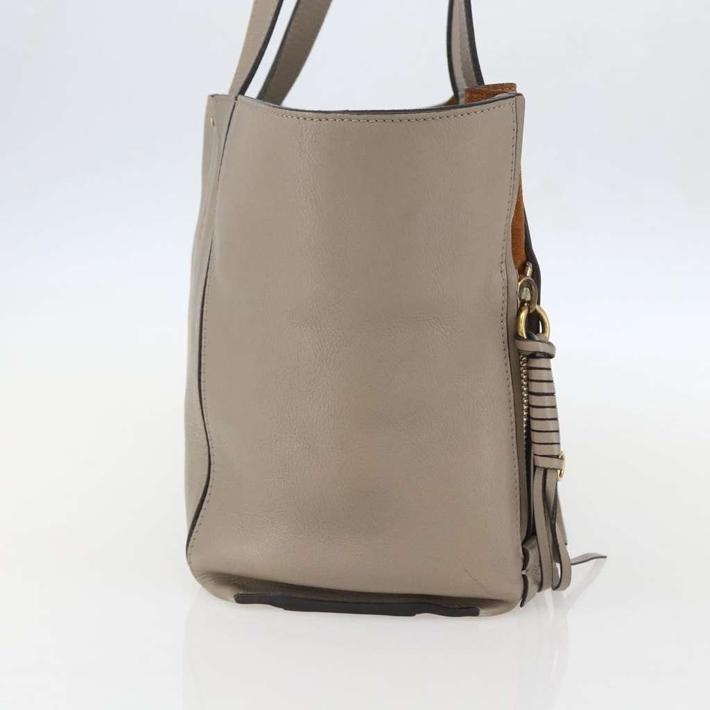 Chloe Milo Shopping Tote Beige Leather Good condition - Inside View