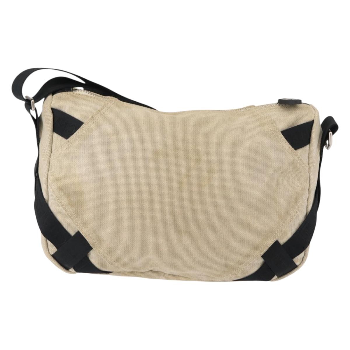 Chanel Vintage Crossbody Bag Beige Canvas Good condition - Back View