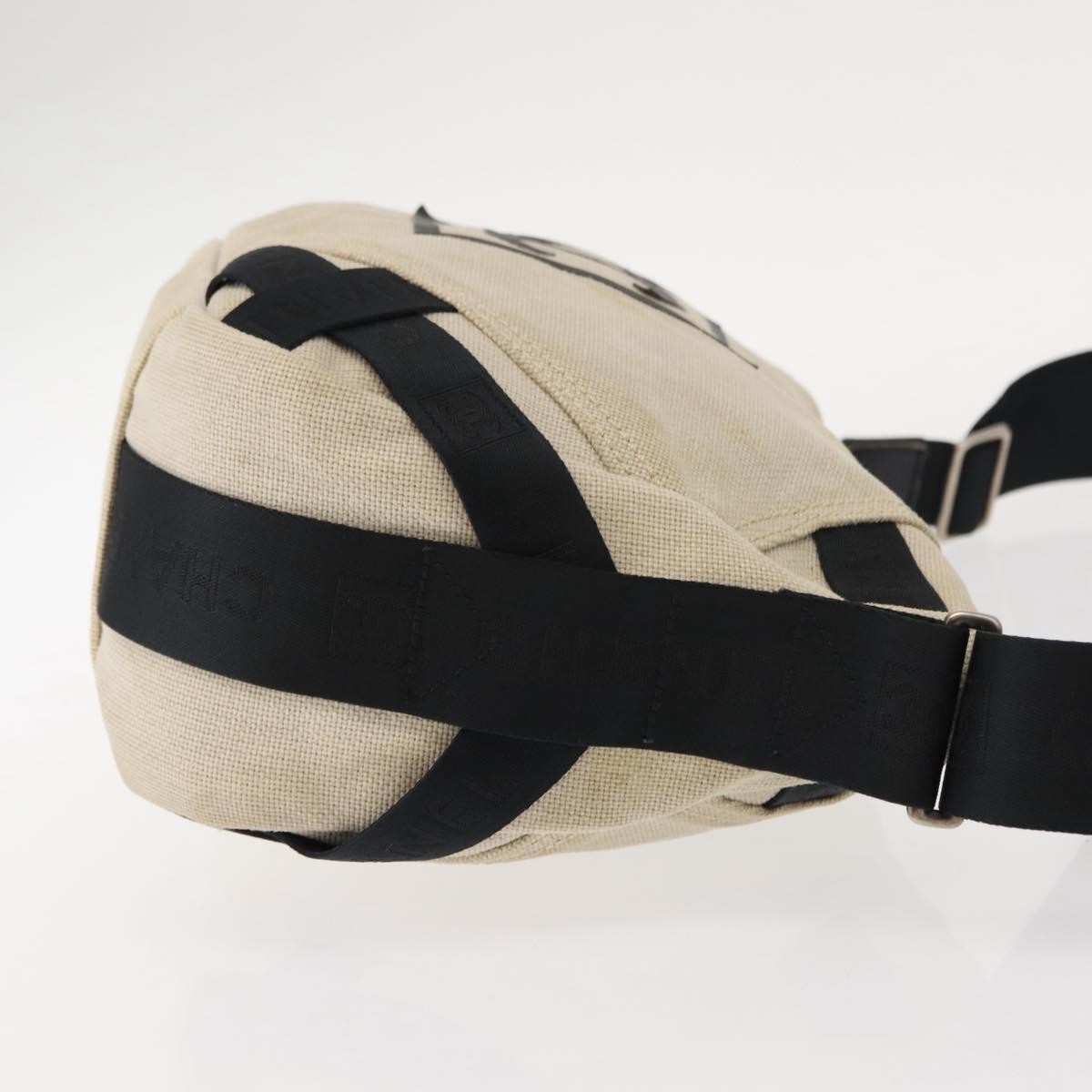 Chanel Vintage Crossbody Bag Beige Canvas Good condition - Inside View