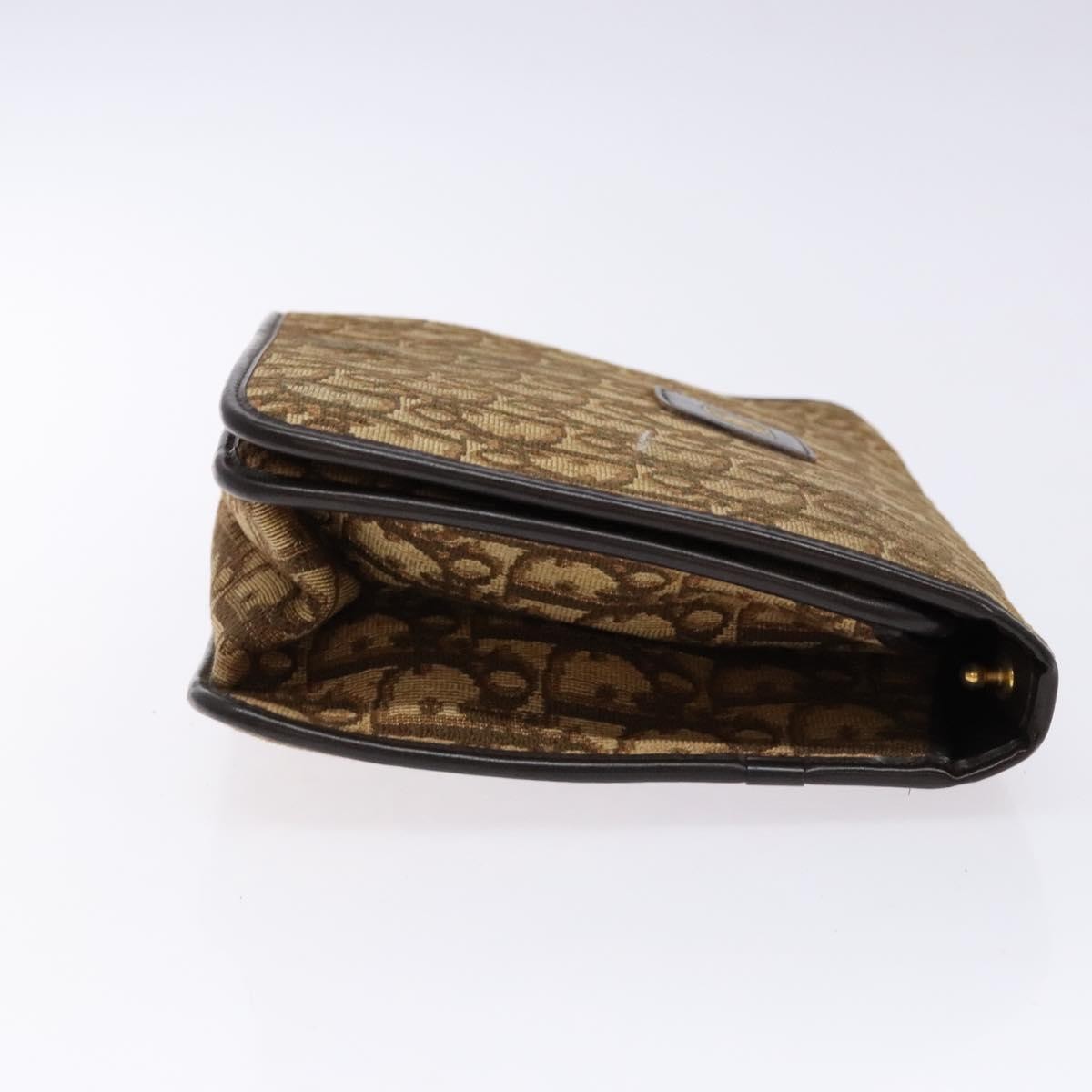 Christian Dior Vintage Trotter Pouch Brown Canvas Good condition - Inside View