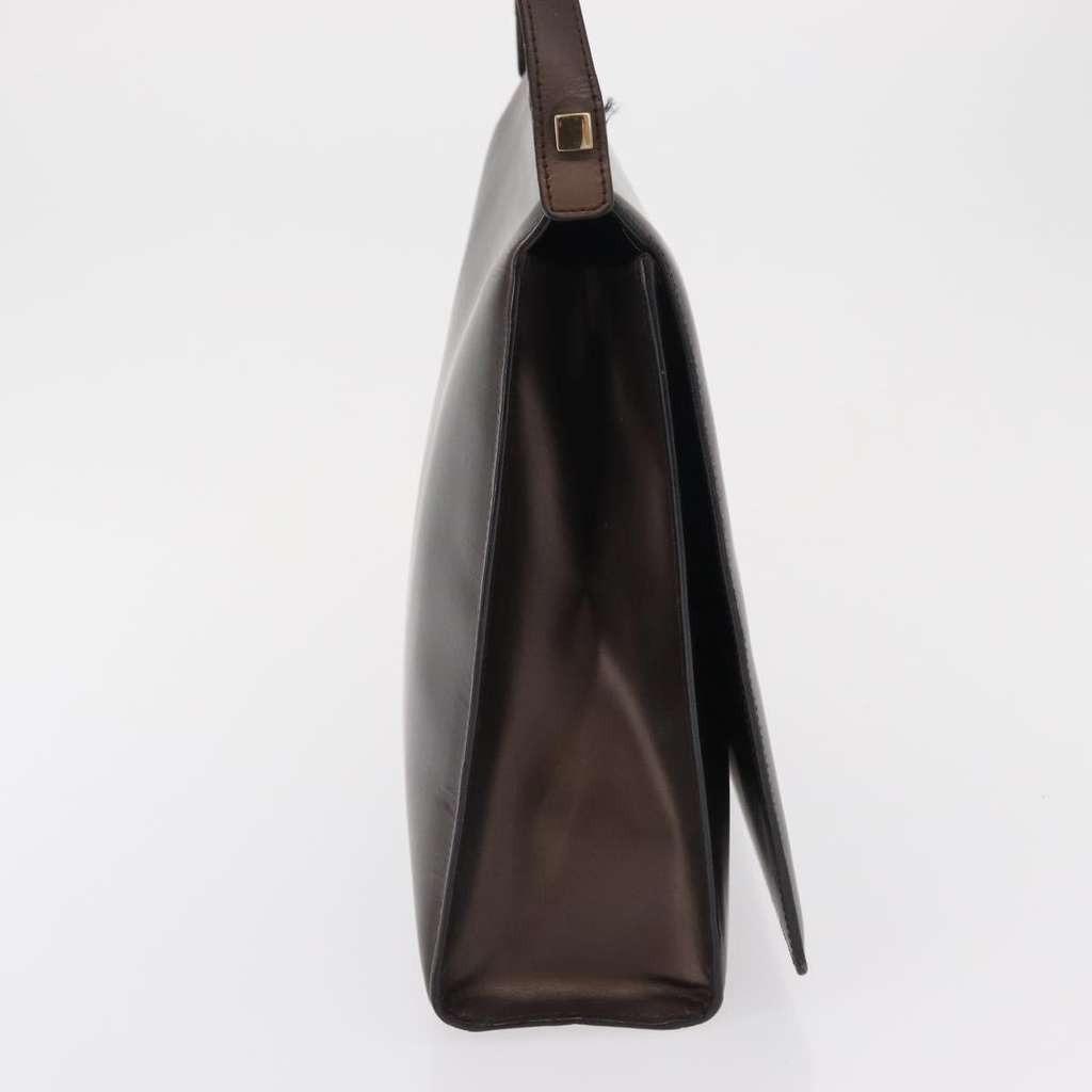 Gucci Vintage Shoulder Bag Brown Leather Fair condition - Model View