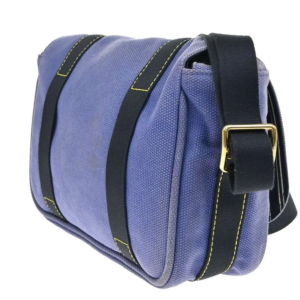 Louis Vuitton Antigua Besace Messenger Bag Blue Canvas Good - Model View