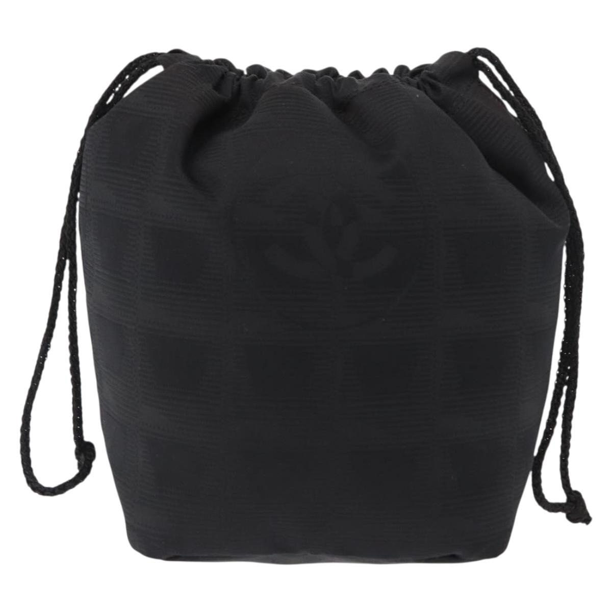 Chanel Travel line pouch Black Very good condition - Back View