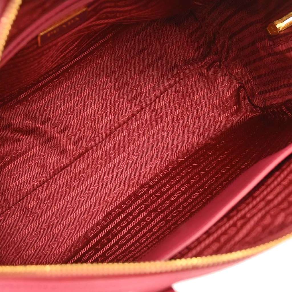 Prada Convertible Bowler Bag Pink Leather Good condition - Inside View