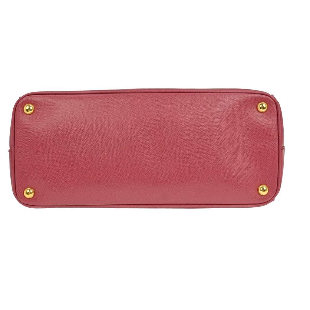 Prada Double Zip Lux Tote Pink Leather Good condition - Inside View