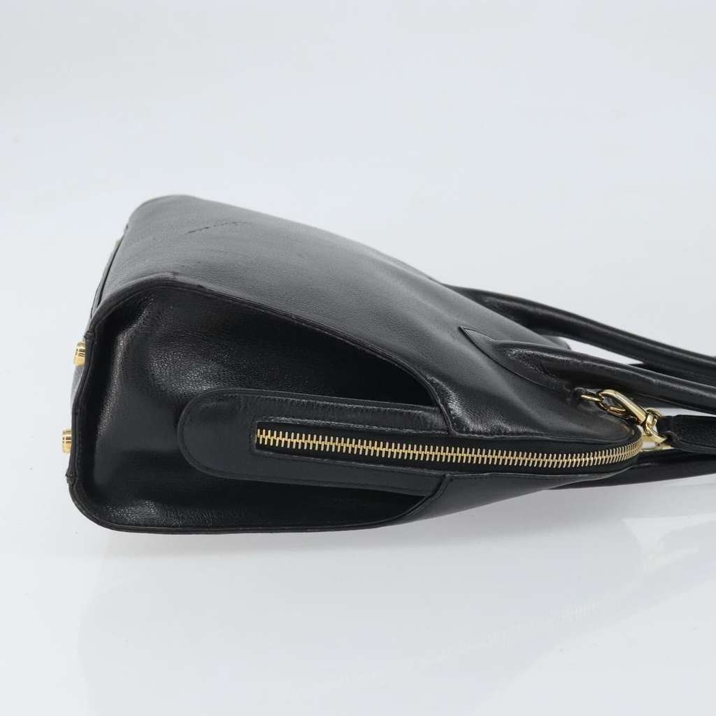 Salvatore Ferragamo Gancini Shoulder Bag Black Leather Fair condition - Inside View