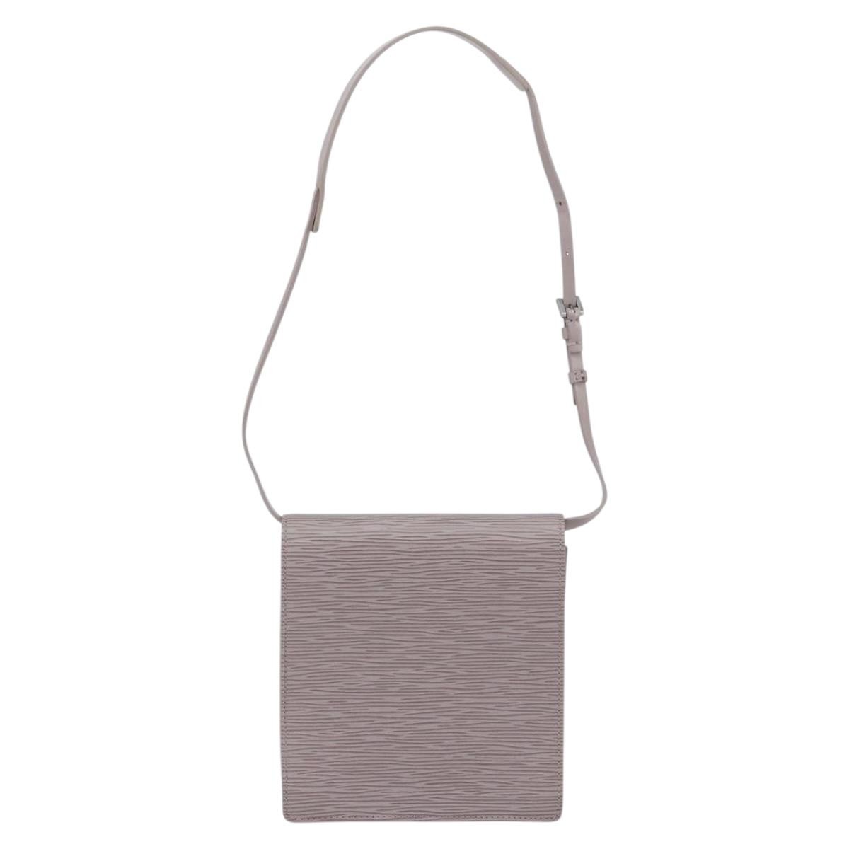 Louis Vuitton Biarritz Shoulder Bag Purple Leather Good condition - Back View