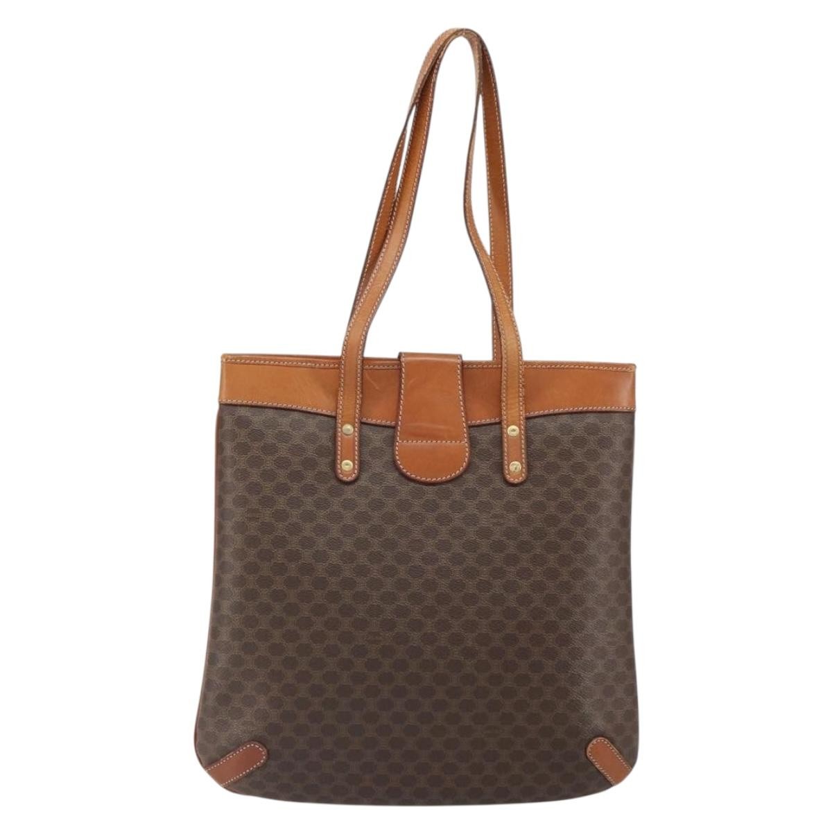 Celine Vintage Macadam Tote bag Brown Fair condition - Back View