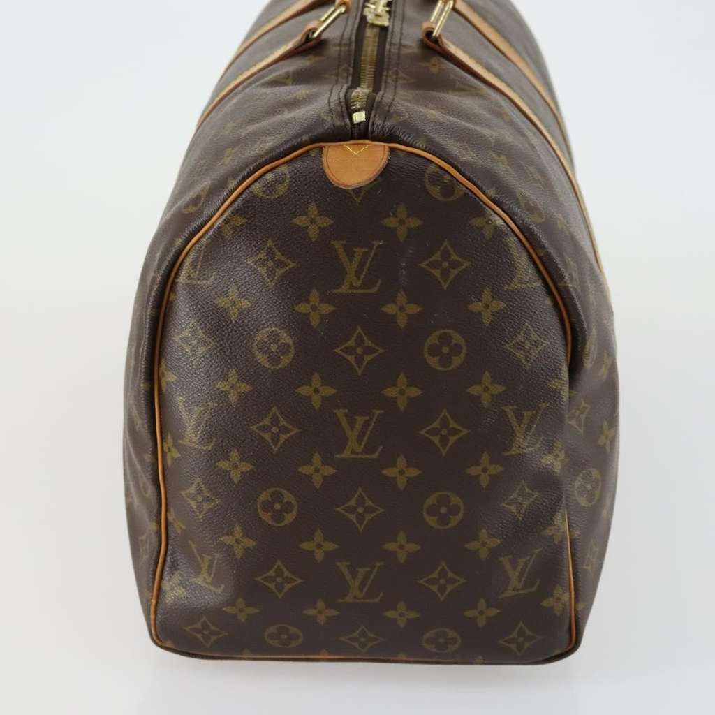 Louis Vuitton Keepall Bag Brown Canvas Fair condition - Model View