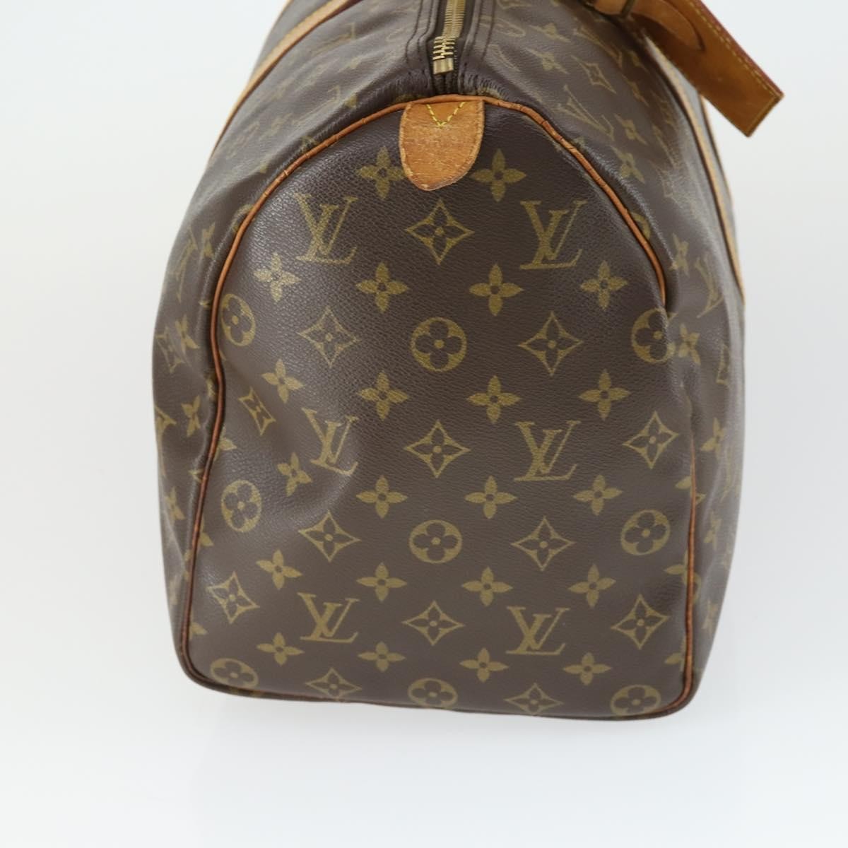 Louis Vuitton Keepall Bag Brown Canvas Fair condition - Model View