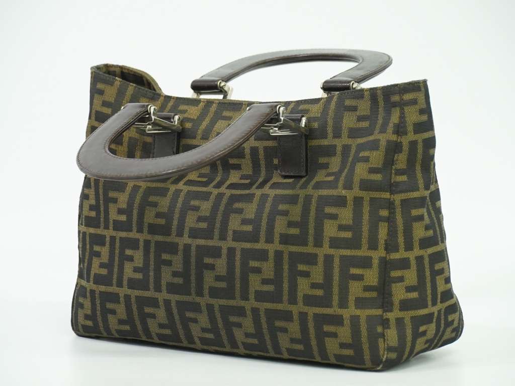 Fendi Zucca Tote bag Brown Canvas Good condition - Back View