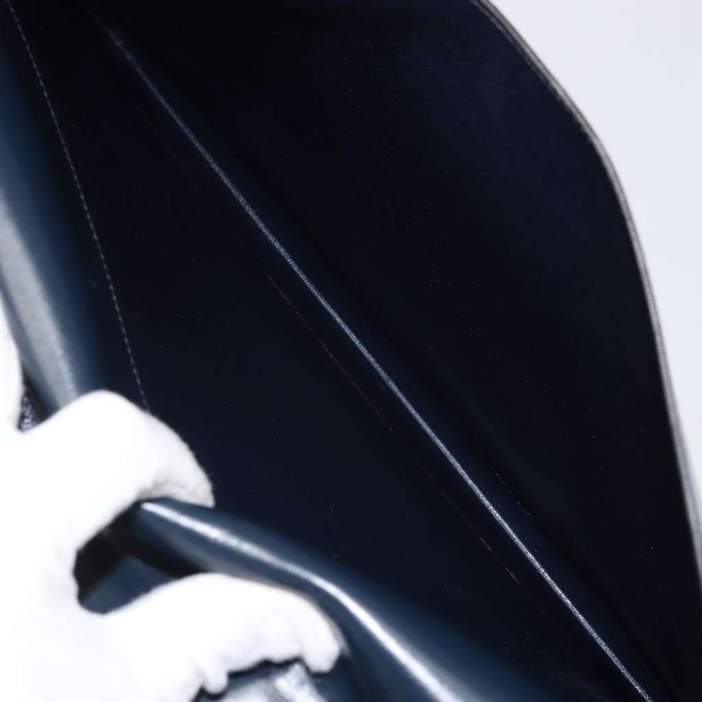 Hermès Sac a Depeches Bag Navy Leather Fair condition - Box View