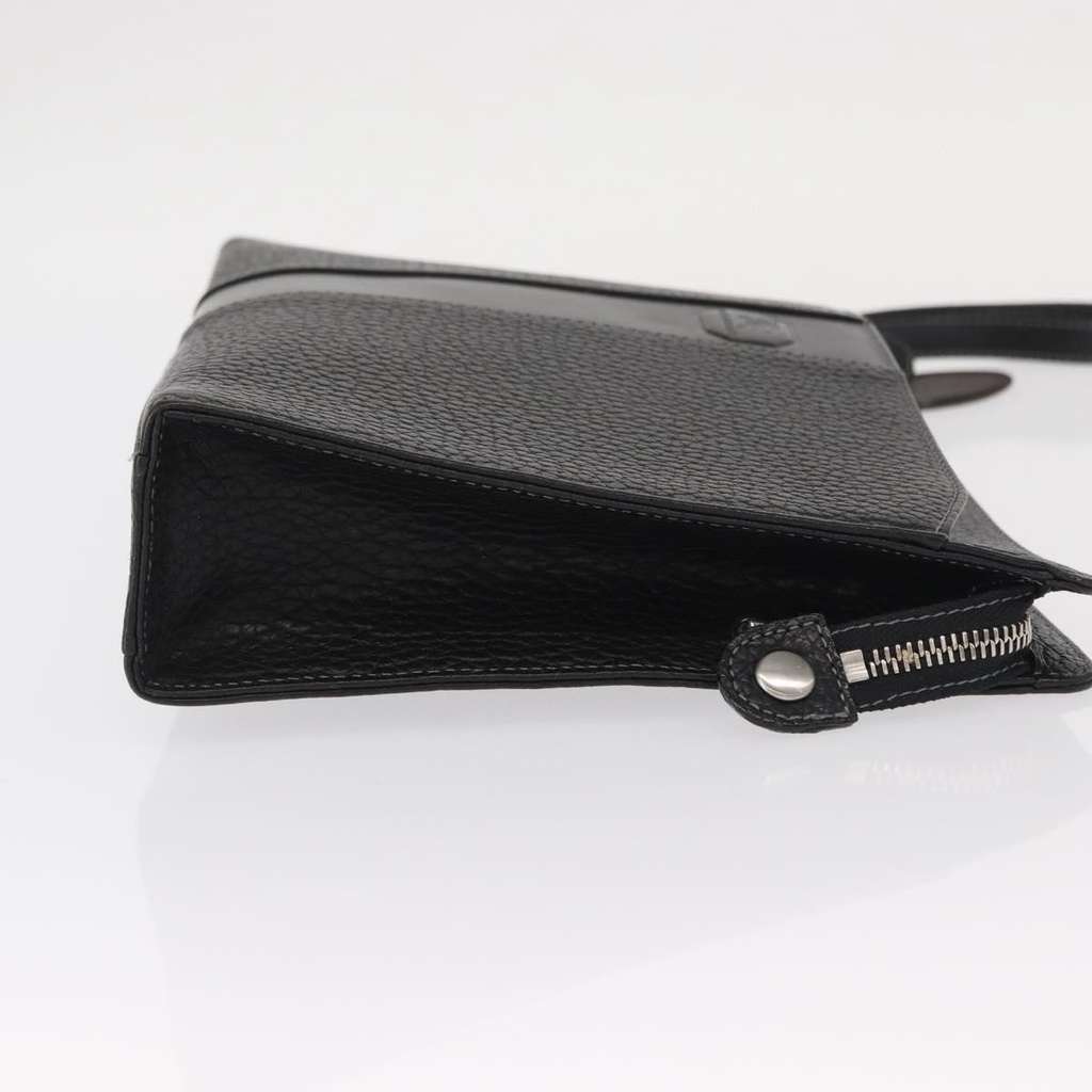 Burberry Zip Clutch Black Leather Good condition - Inside View