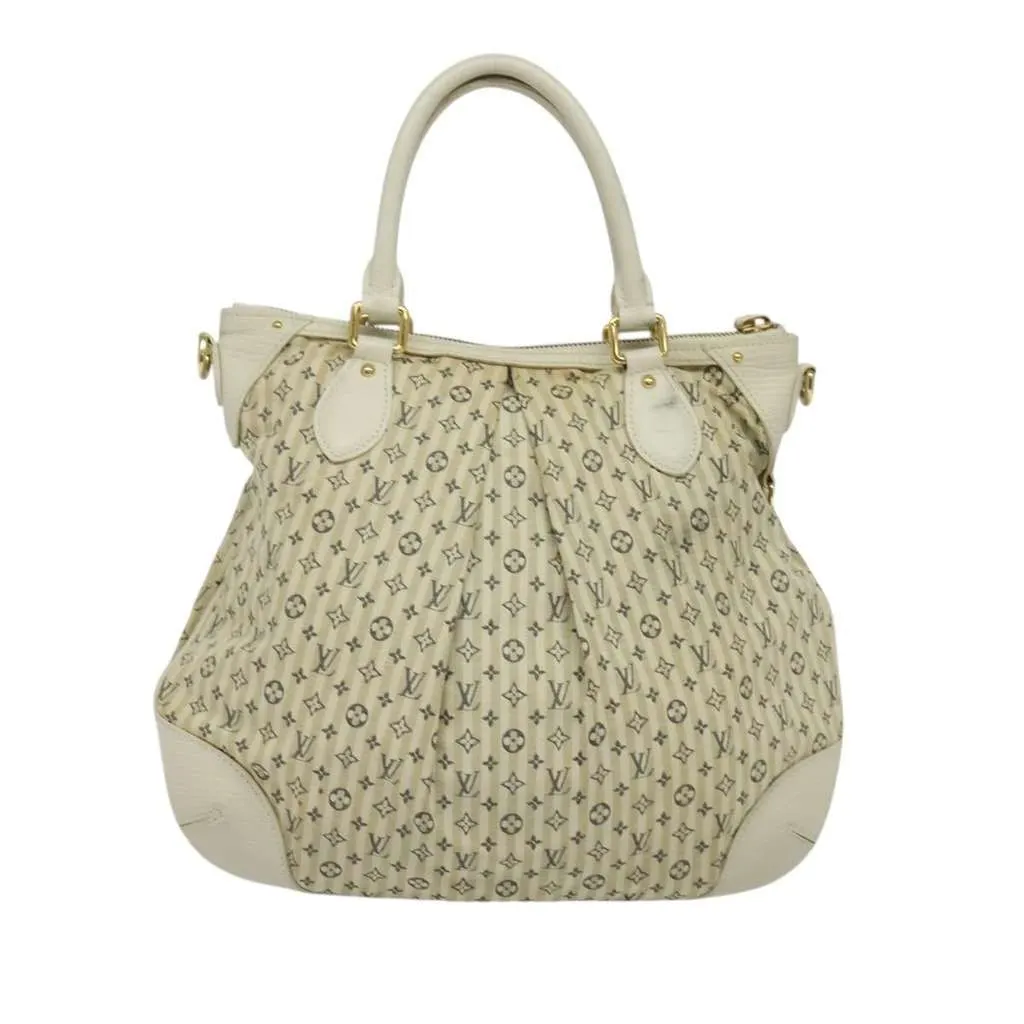 Louis Vuitton Marina Handbag Beige Canvas Good - Back View