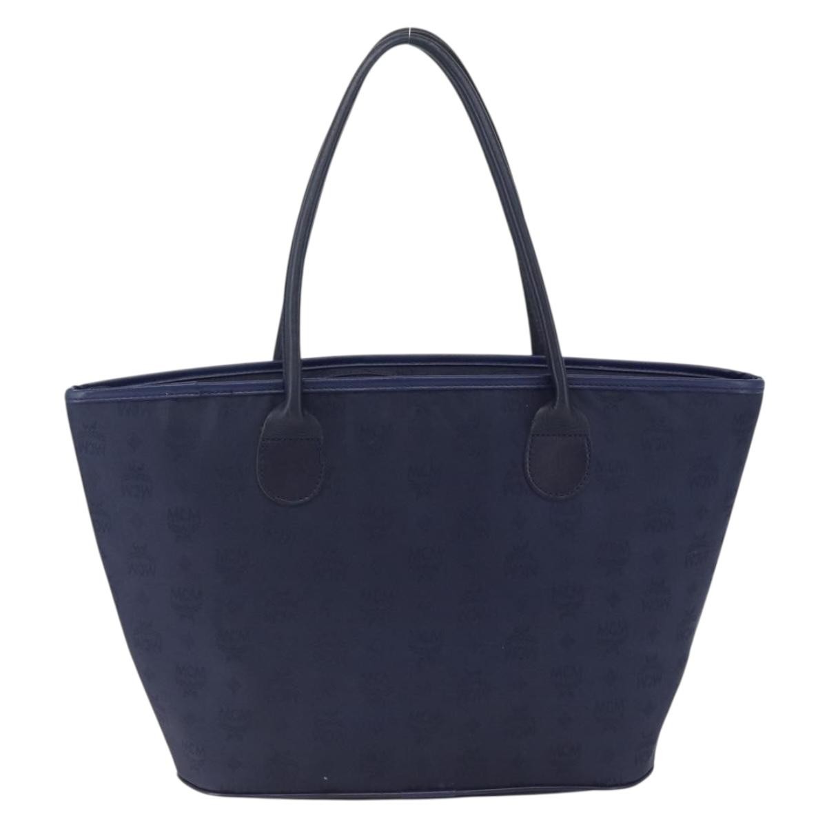 Mcm Vintage Visetos Tote bag Navy Good condition - Back View
