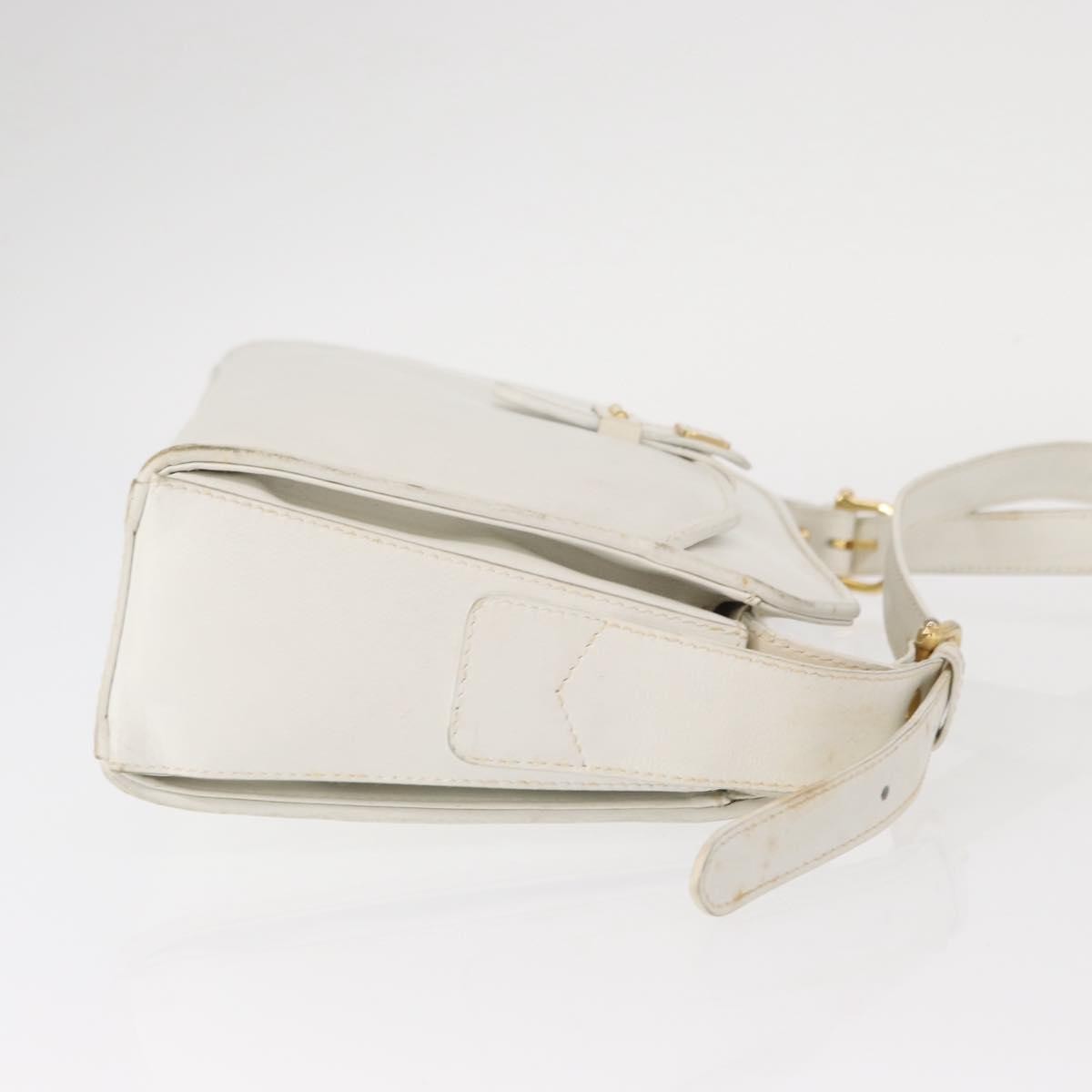 Celine Vintage Shoulder Bag White Leather Fair condition - Inside View