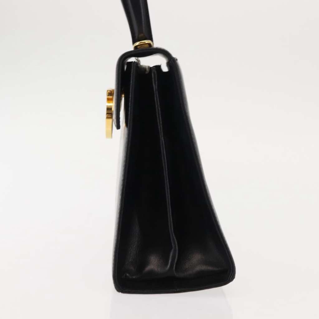 Salvatore Ferragamo Gancini Convertible Top Handle Bag Black Leather Good condition - Inside View