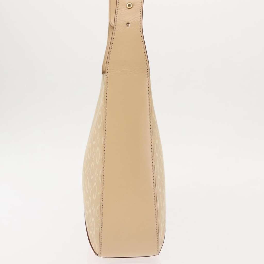 Celine Macadam Shoulder Bag Beige Canvas Good condition - Model View